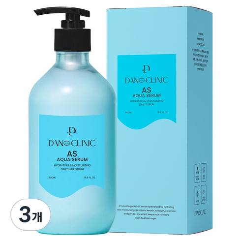다노클리닉 AS 아쿠아 세럼, 500ml, 3개