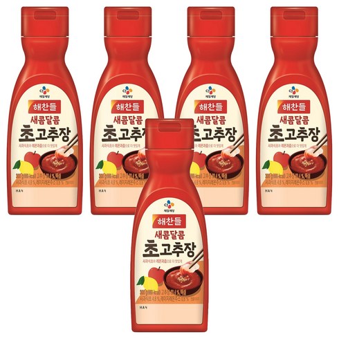 해찬들 새콤달콤 초고추장, 300g, 5개