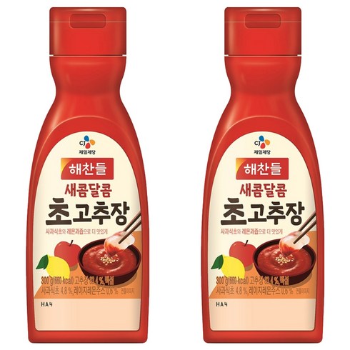 해찬들 새콤달콤 초고추장, 300g, 2개