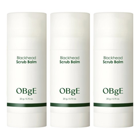 OBge 블랙헤드 스틱 스크럽 밤, 20g, 3개, 1개입