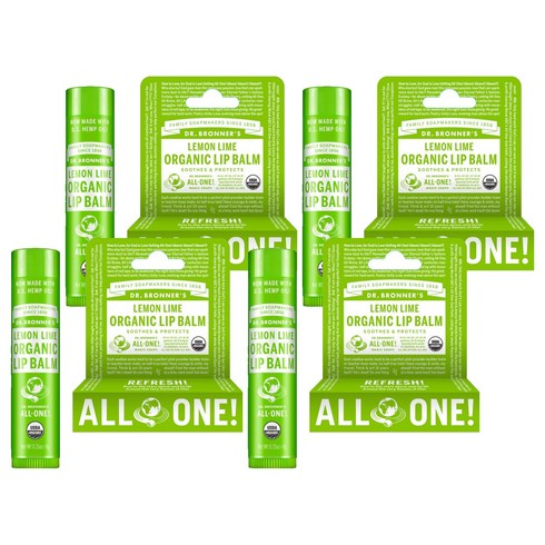 닥터브로너스 립밤, 레몬라임, 4g, 4개