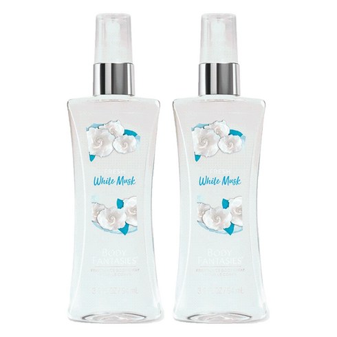 바디판타지 프레시 화이트 머스크 프래그런스 바디 스프레이, 94ml, 2개