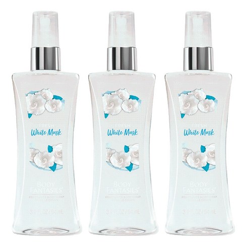 바디판타지 프레시 화이트 머스크 프래그런스 바디 스프레이, 94ml, 3개