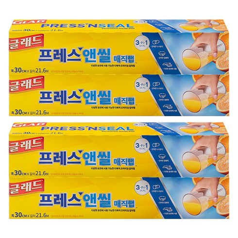 글래드 프레스앤씰 매직랩 일반형, 21.6m, 4개