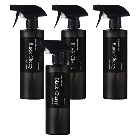 코코도르 패브릭 퍼퓸 섬유탈취제 블랙체리 본품, 500ml, 4개