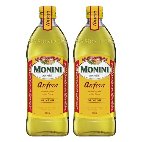 모니니 안포라 퓨어 올리브 오일, 1L, 2개