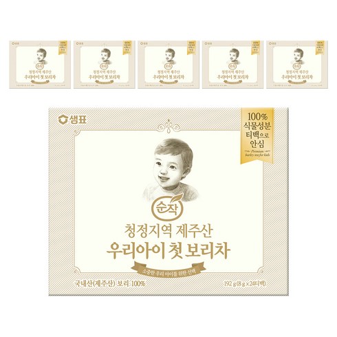 순작 제주산 우리아이 첫 보리차, 8g, 24개입, 6개