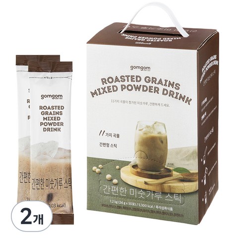 곰곰 간편한 미숫가루 스틱, 1.2kg, 2개