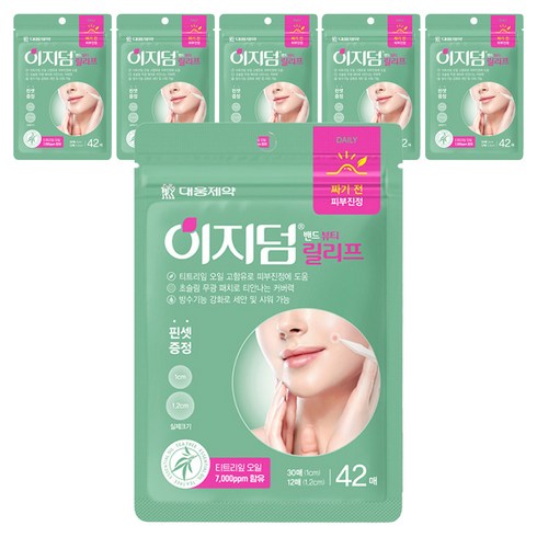 이지덤 릴리프 스팟패치, 42개입, 6개