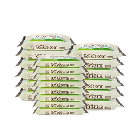 베베솜 건티슈 10매입 x 8개 + 20매입 x 12개 세트, 60g, 1세트