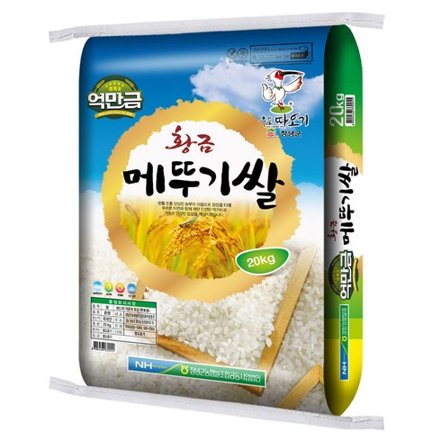 창녕군농협 억만금 황금 메뚜기쌀 상등급, 20kg, 1개