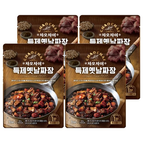 차오차이 특제옛날짜장, 180g, 4개