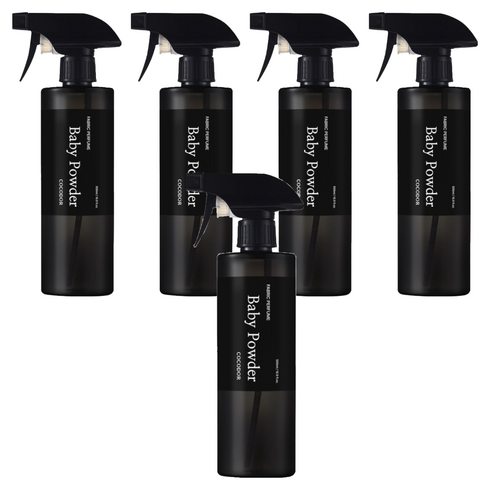 코코도르 패브릭 퍼퓸 섬유탈취제 베이비파우더 본품, 500ml, 5개