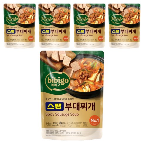 비비고 스팸 부대찌개, 460g, 5개