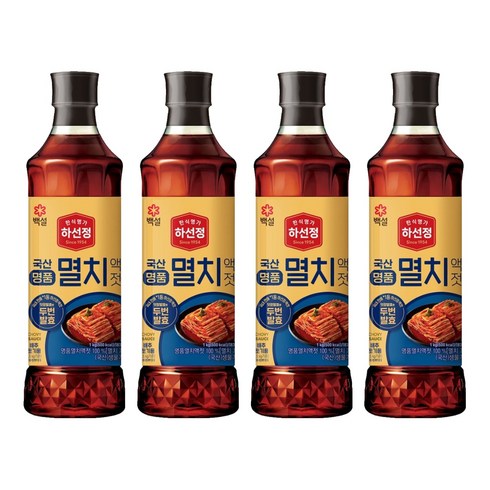 하선정 국산명품 멸치액젓, 1kg, 4개