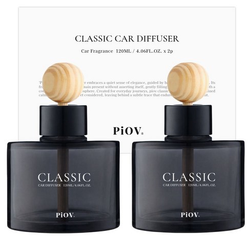 몽때리 세레니테 차량용 디퓨저 120ml 본품, 블랙체리, 2개