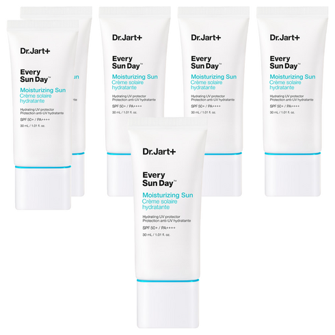닥터자르트 에브리 선 데이 모이스처라이징 선크림 SPF50+ PA++++, 30ml, 6개