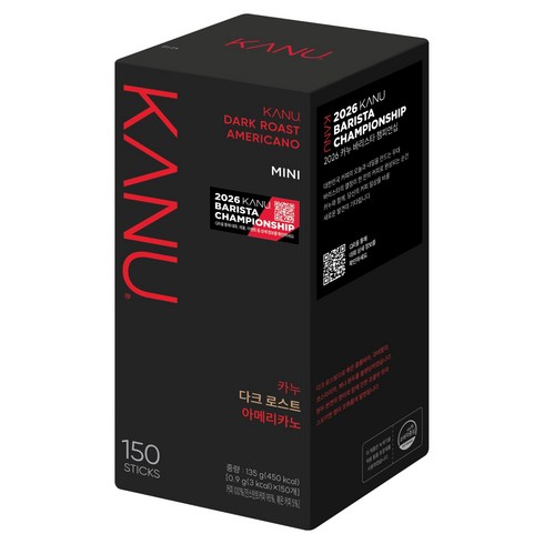 카누 다크 로스트 아메리카노 원두커피스틱, 900mg, 150개입, 1개