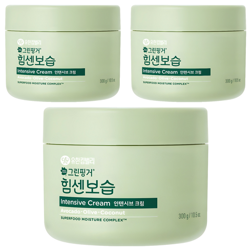 그린핑거 힘센보습 인텐시브 유아크림, 300g, 3개