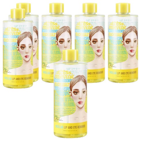[비건뷰티] 아리얼 릴리빙 미셀라 립앤아이 리무버, 300ml, 6개