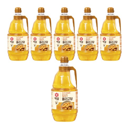 백설 요리올리고당, 2.45kg, 6개