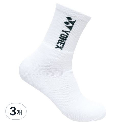 요넥스 여성용 배드민턴 양말 269SN006F, DARK GREEN, 3개