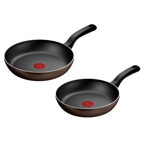테팔 인덕션 티타늄 라이트쿡 프라이팬 22cm + 24cm, 1세트