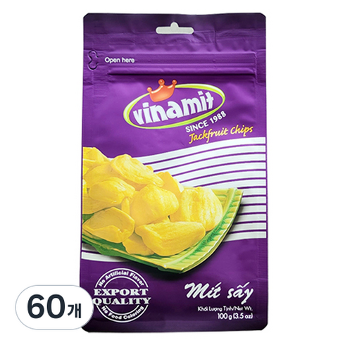 비나밋 잭프룻칩, 100g, 60개