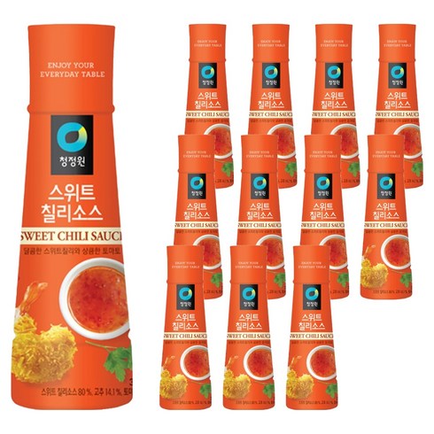 대상 청정원 스위트칠리소스, 365g, 12개