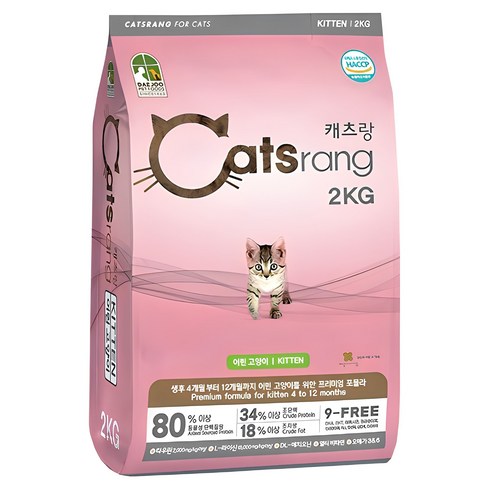캐츠랑 고양이 기능성 사료, 닭, 2kg, 1개