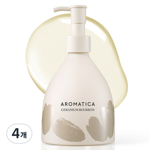 아로마티카 제라늄 버번 핸드워시, 4개, 250ml
