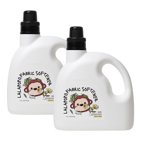 케이맘 랄라포포 유아용 섬유유연제 목련향, 2개, 1.7L