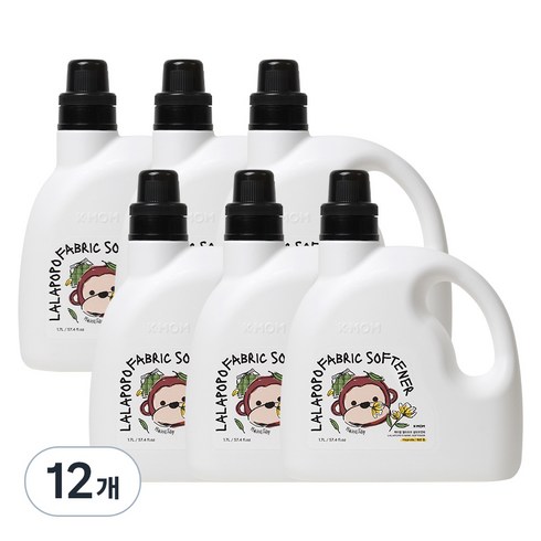 케이맘 랄라포포 유아용 섬유유연제 목련향, 12개, 1.7L