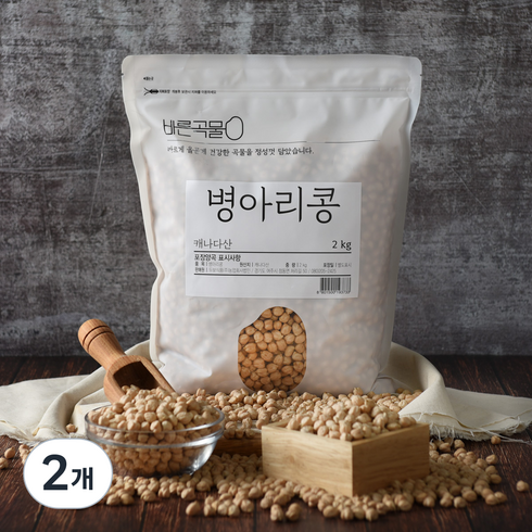 두보식품 병아리콩, 2kg, 2개