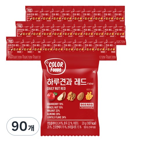 하루견과 레드, 20g, 90개