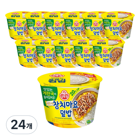 오뚜기 컵밥 참치마요덮밥, 252g, 24개