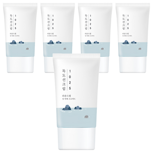 라운드랩 1025 독도 선크림 SPF 50+ PA++++, 50ml, 5개