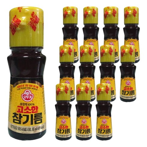 오뚜기 고소한 참기름, 55ml, 12개