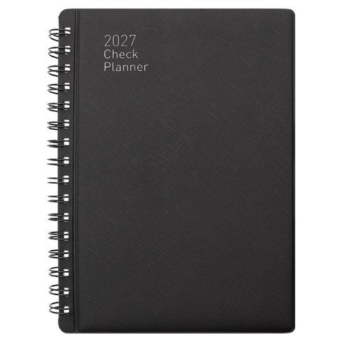 모닝글로리 스프링 2027 1면 1일 체크플래너 25A, 블랙, 1개