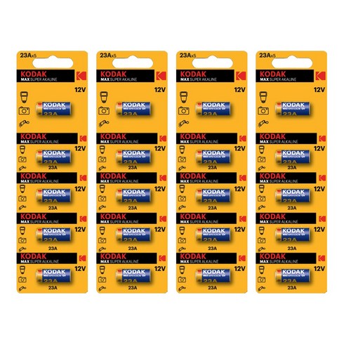 코닥 맥스 23A MN21 12V 알카라인 건전지, 5개입, 4개