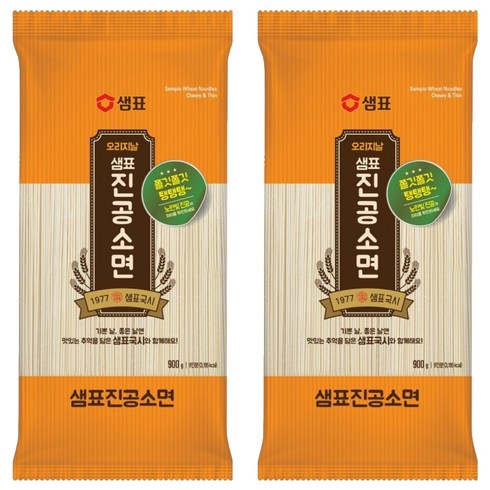 샘표 진공소면, 900g, 2개