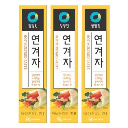 청정원 연겨자, 35g, 3개