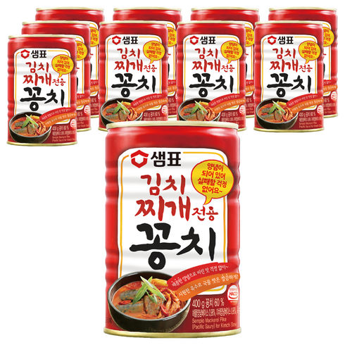 샘표 김치찌개전용 꽁치 통조림, 10개, 400g