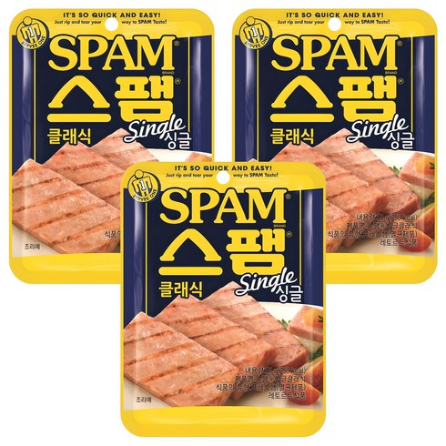 스팸 싱글 클래식, 80g, 3개