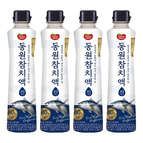 동원 참치액 진, 500g, 4개