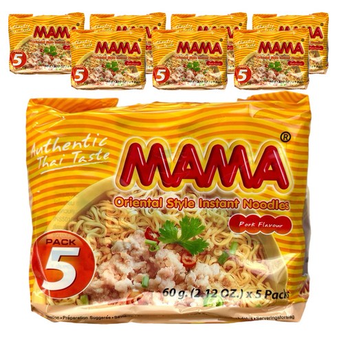 마마 태국라면 포크플레이버 60g, 40개