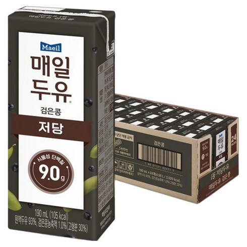 매일두유 검은콩, 190ml, 24개