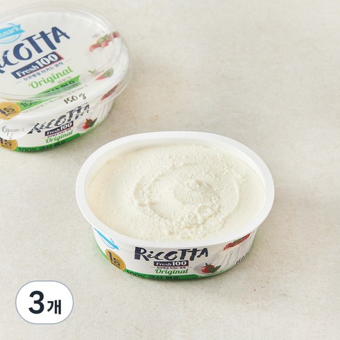 덴마크 리코타치즈, 150g, 1개입, 3개