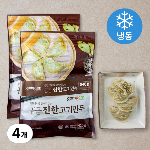 곰곰 진한 고기 만두 (냉동), 420g, 4개입
