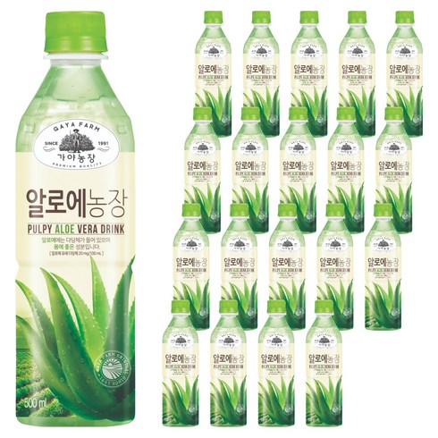 가야농장 알로에 음료, 500ml, 20개